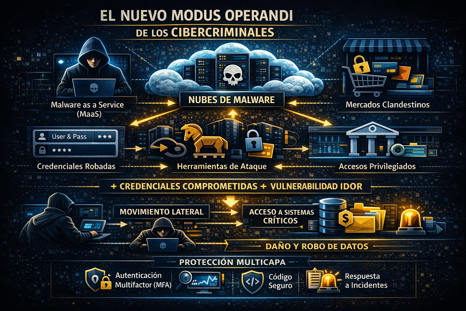 El actual modus operandi de los cyberdelincuentes
